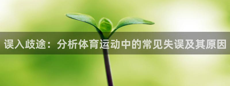 中欧体育ac米兰：误入歧途：分析体育运动中的常见失误及其原因